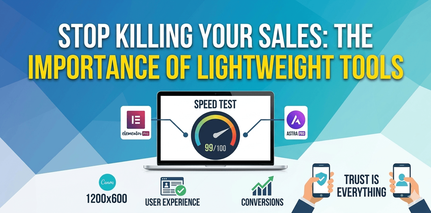 Don’t Let a Slow Website Kill Your Sales: Why Your Choice of Tools Matters